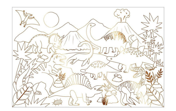 Dinosaur Kingdom Coloring Posters