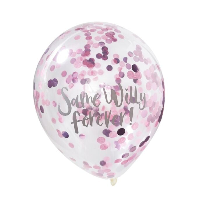 Same Willy Forever Confetti Balloon