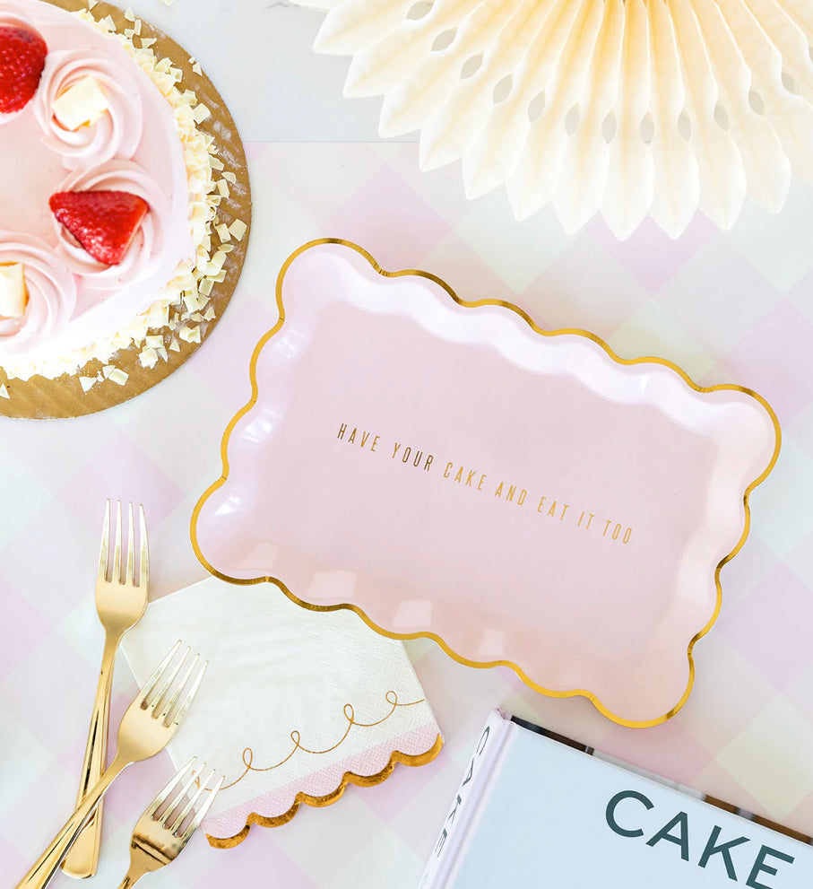 Cake by Courtney Scallop Rectangular Plate