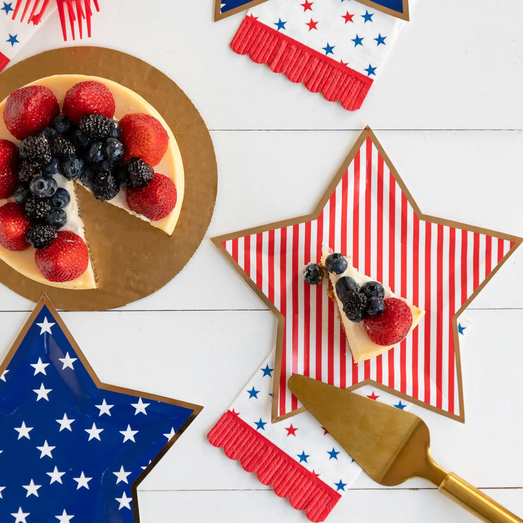 Scallop Fringe Stars Guest Napkins