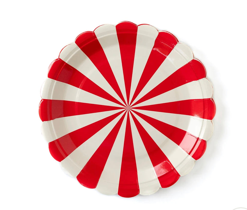 Red Carnival 9" Plate