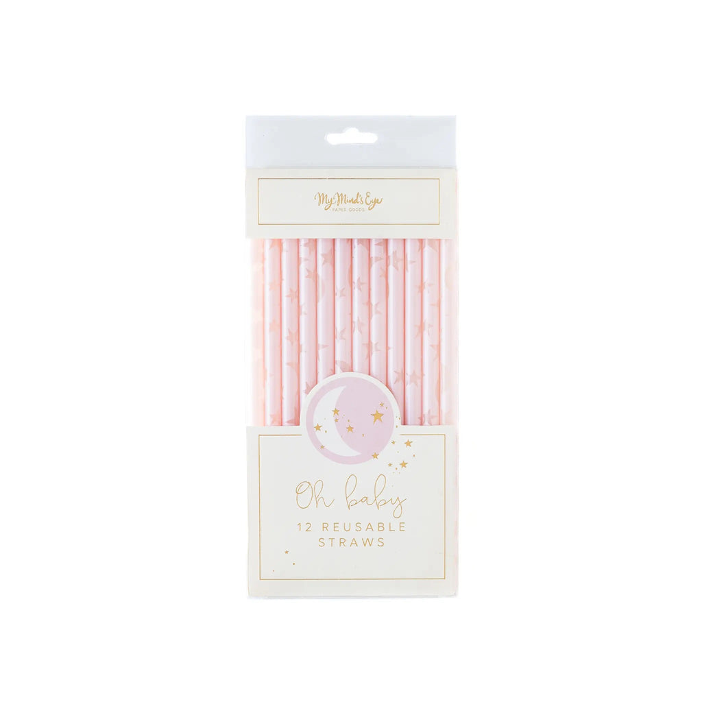 Baby Pink Reusable Straws
