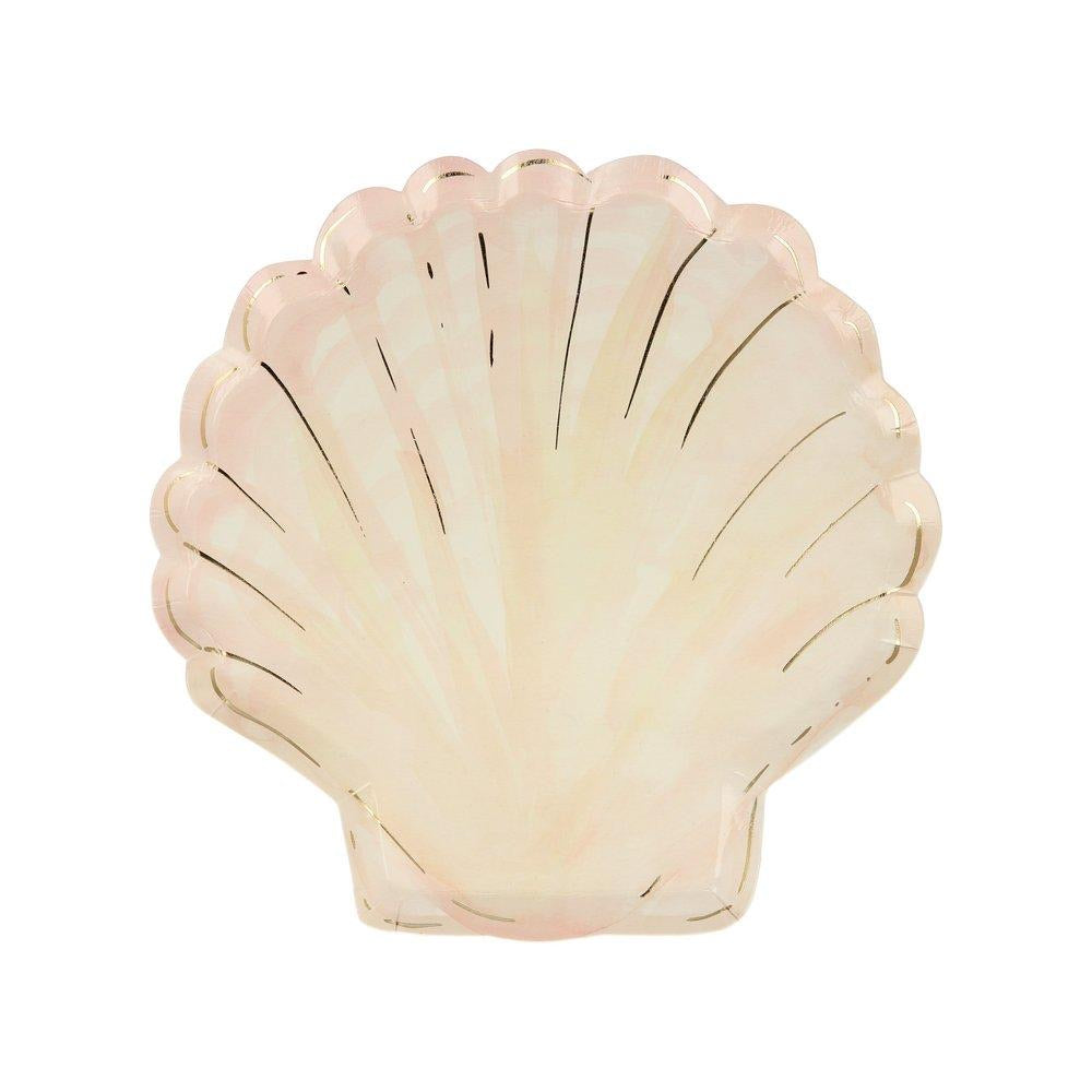 Watercolour Clam Shell Plates