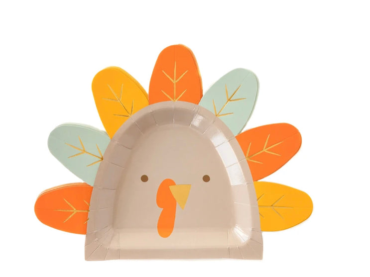 Harvest Turkey Shaped Plate