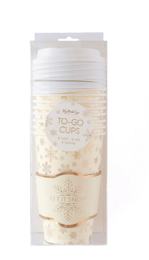 Gold Glam To Go Cups