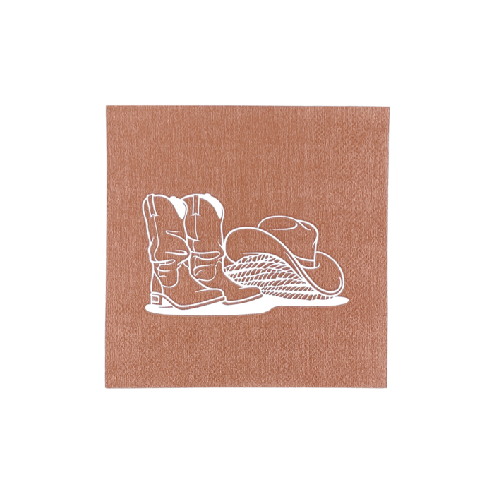 Tan Rodeo Cocktail Napkin