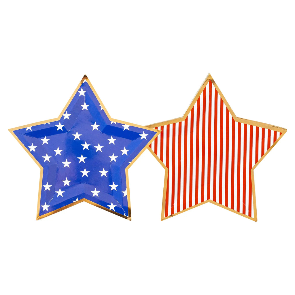 Stars and Stripes Star Shaped Plates