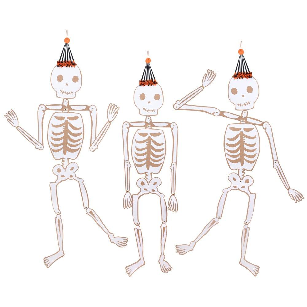 Vintage Halloween Hanging Skeletons