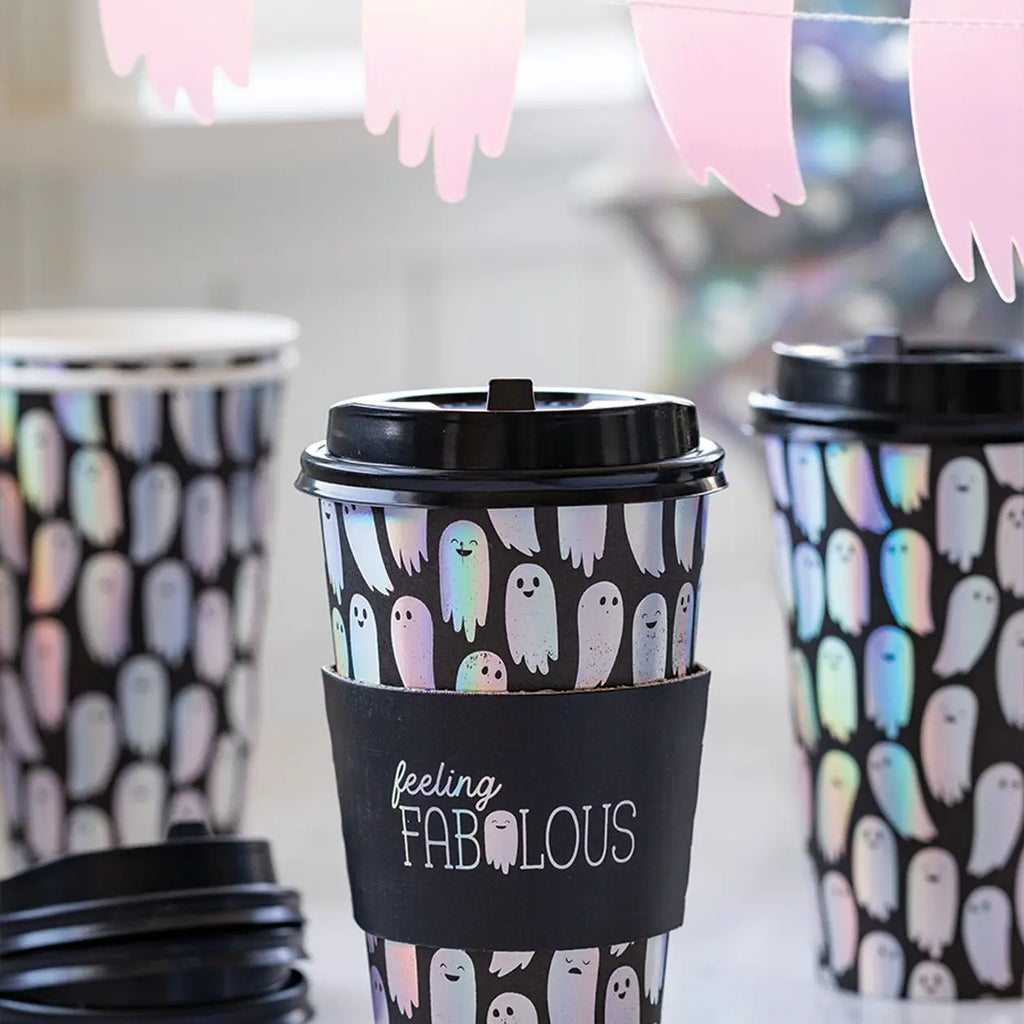 Holographic Ghost To Go - Cups