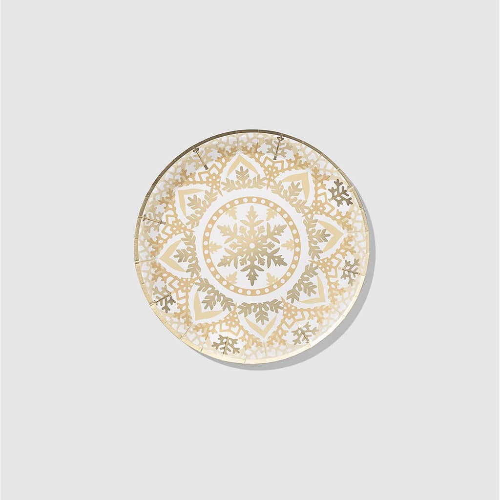 Golden Snowflake Small Plate