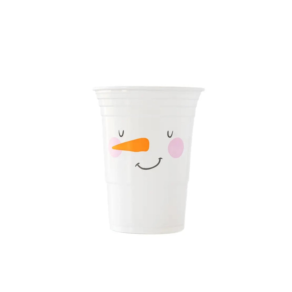 Snowman 16oz Plastic Cup