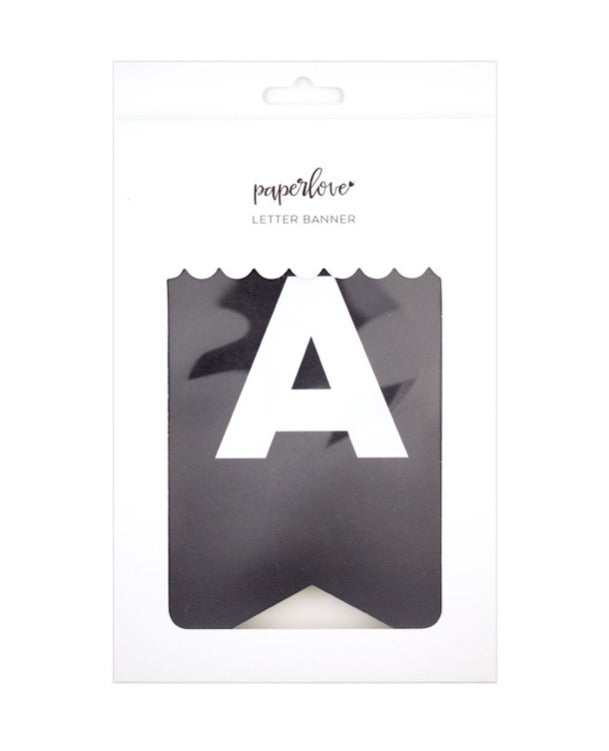 Paper Love Letter Banner- Onyx