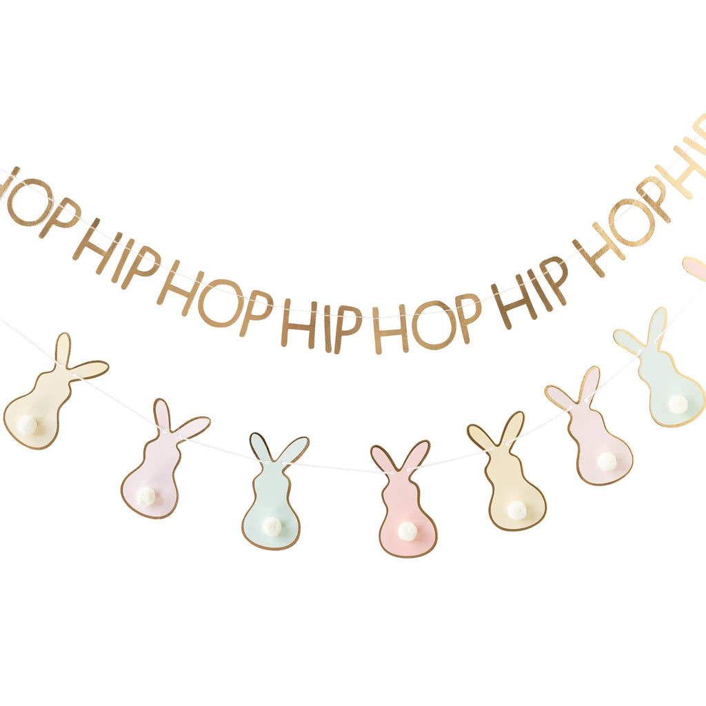 Pastel Bunny Pom Pom Banner