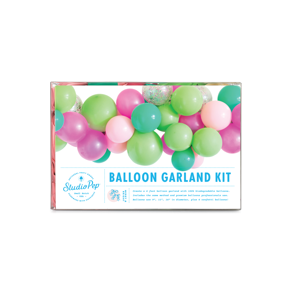 Merry + Bright Balloon Garland