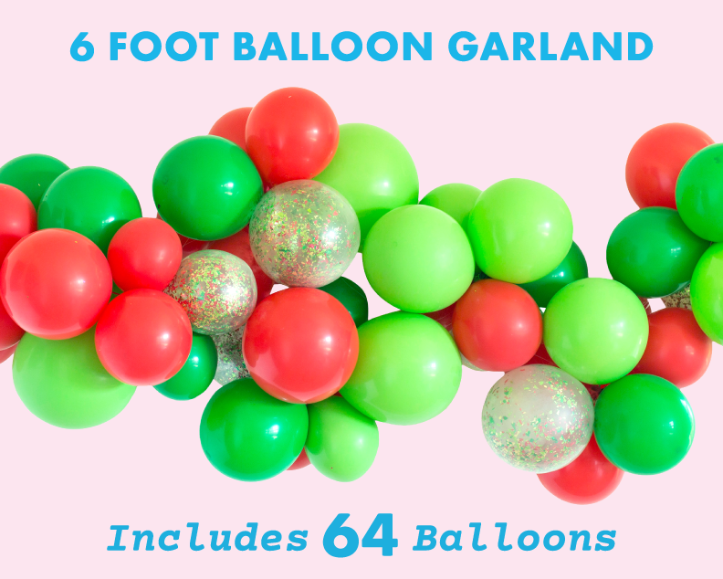Tinsel Balloon Garland