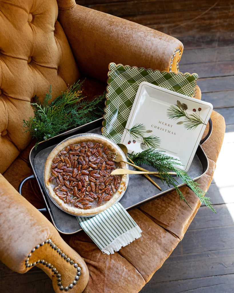 Botanical Merry Christmas Plate